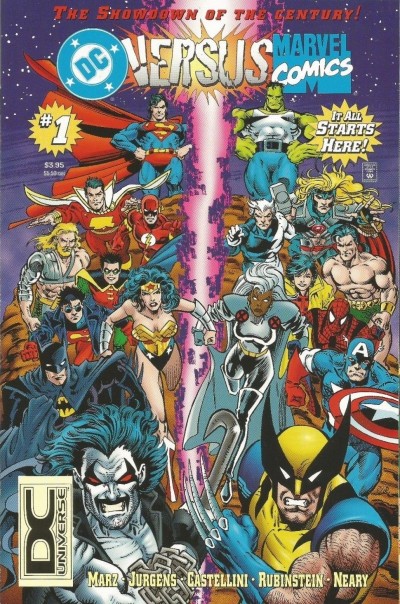 DC Versus Marvel/Marvel Versus DC (1996) #'s 1 2 3 4 Complete VF+ - VF/NM-NM Set