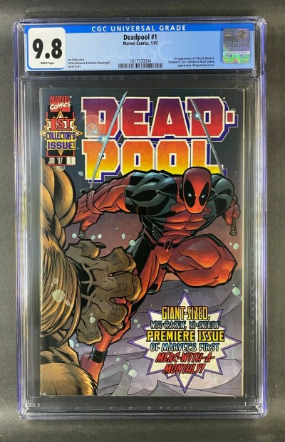 Deadpool (1997) #1 CGC Graded 9.8 1st App Blind Al & T-Ray (1617530004)