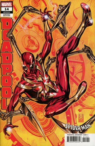 Deadpool (2018) #14 VF/NM-NM Mark Brooks Spider Suit Variant Cover 