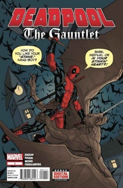 DEADPOOL: THE GAUNTLET (2014) #1 VF/NM FRANK CHO COVER