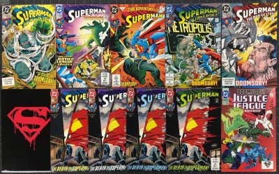 Death of Superman Funeral Reign & Return complete set 53 comics Doomsday 18 75