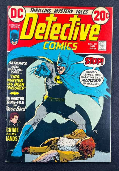 Detective Comics (1937) #431 FN/VF (7.0) Mike Kaluta Cover Jason Bard Story