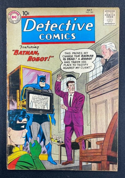 Detective Comics (1937) #281 VG/FN (5.0) Robot Batman Robin Martian Manhunter