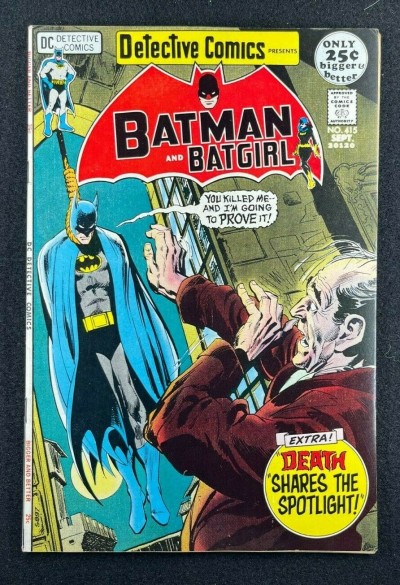 Detective Comics (1937) #415 VF+ (8.5) Neal Adams Cover Batman Robin Batgirl