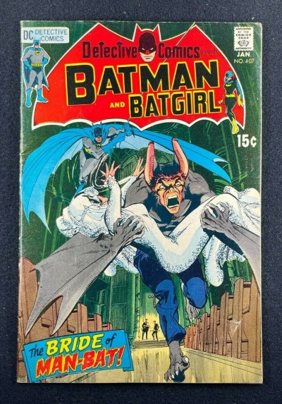 Detective Comics (1937) #407 FN- (5.5) Man-Bat Neal Adams Francine Lee She-Bat