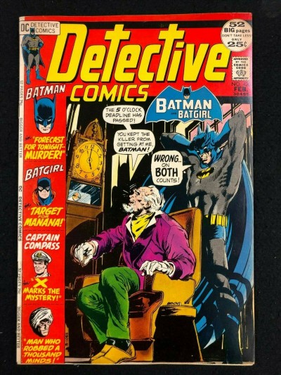 Detective Comics (1937) #420 FN/VF (7.0) Batman Batgirl Neal Adams Cover