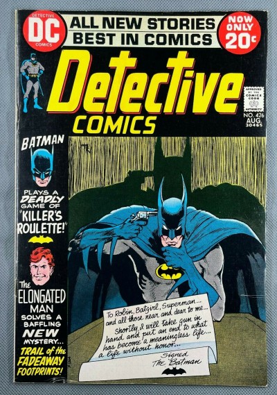Detective Comics (1937) #426 VF (8.0) Mike Kaluta Cover Elongated Man