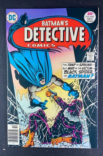 Detective Comics (1937) #464 NM- (9.2) Ernie Chan Cover/Art 2nd App Black Spider