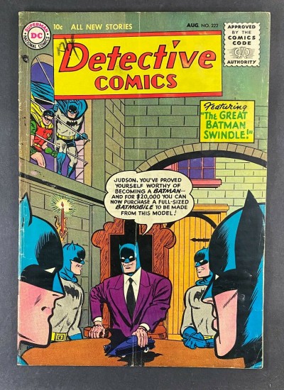 Detective Comics (1937) #222 VG (4.0) Batman and Robin Dick Sprang Art