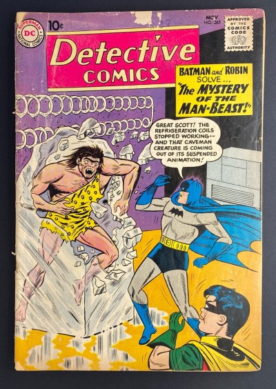 Detective Comics (1937) #285 GD (2.0) Batman Robin Martian Manhunter
