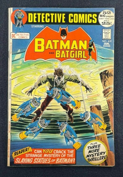 Detective Comics (1937) #419 FN (6.0) Neal Adams Cover Batgirl Batman Robin