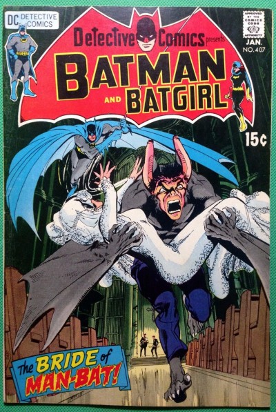 Detective Comics (1937) 407 VF (8.0) Batman and Batgirl vs Man-Bat Neal Adams 