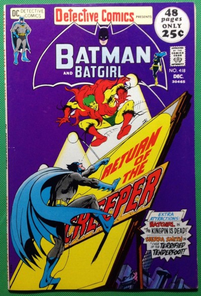 Detective Comics (1937) 418 VF/NM (9.0) Batman and Batgirl Creeper Neal Adams 
