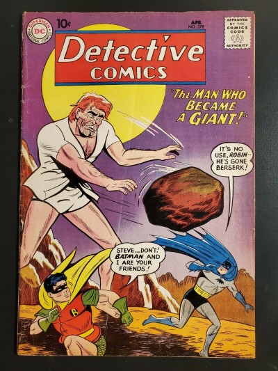 Detective Comics #278 VG+ (4.5) Batman & Robin, Martian Manhunter|