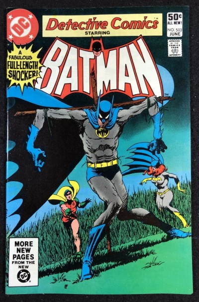 Detective Comics (1937) 503 NM- (9.2) Scarecrow app Batgirl & Robin cover Batman