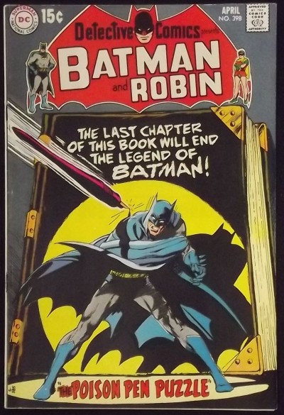 DETECTIVE COMICS #398 VF- BATMAN ROBIN NEAL ADAMS COVER