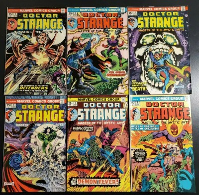 Doctor Strange #2,3,4,6,7,8 (1974) early higher grade lot 5.5-7.0 Brunner art |