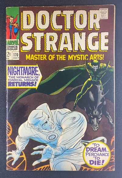 Doctor Strange (1968) #170 VF- (7.5) Nightmare App Dan Adkins Cover and Art