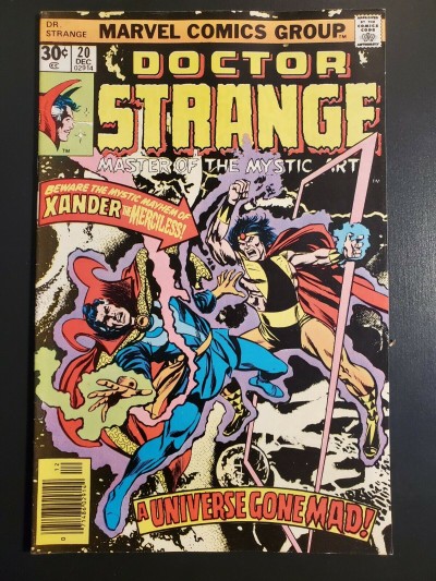 Doctor Strange #20 (1976) F/VF (7.0) vs Xander the Merciless tie in w Annual #1|