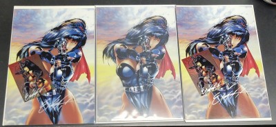 Double Impact (1995) #'s 2 & 3 Lot of 6 Virgin Variant Signed Collectors Copy !