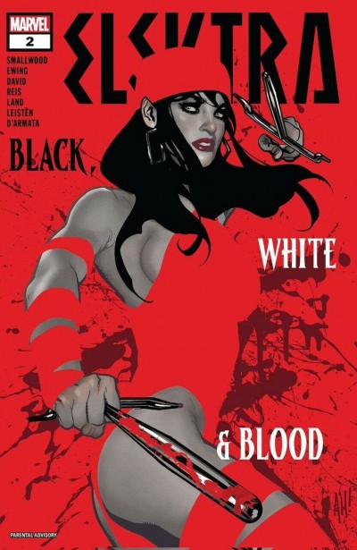 Elektra: Black, White & Blood (2022) #2 NM Sexy Adam Hughes Cover