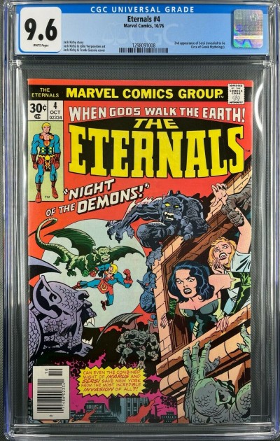 Eternals (1976) #4 CGC 9.6 White Pages 2nd App Sersi (1298091008)