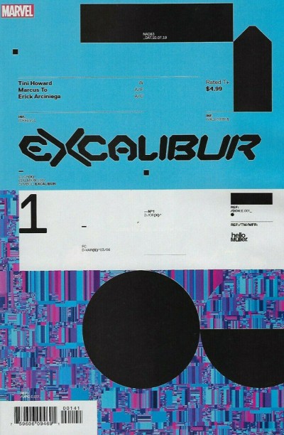 Excalibur (2019) #1 VF/NM Tom Muller 1:10 Design Variant Cover