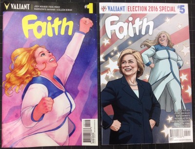 Faith (2016) #1 2nd print and #5 Hillary Clinton 2016 Election special variant