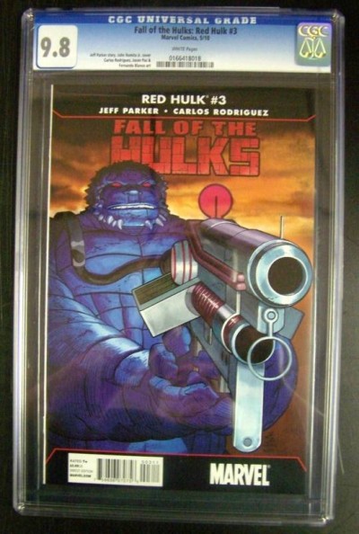 FALL OF THE HULKS: RED HULK #3 CGC 9.8 WHITE PAGES