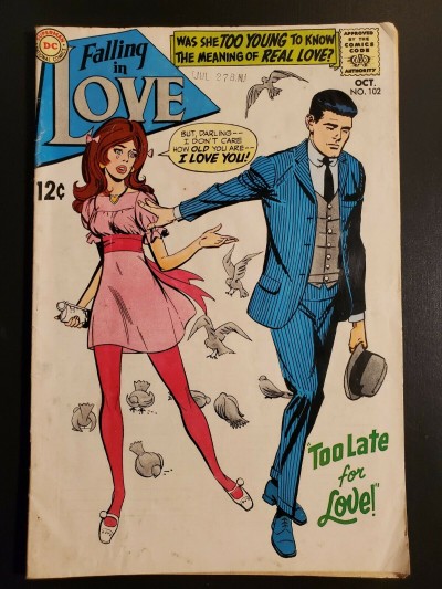 Falling In Love 102 (1968) VG 4.0 Silver Age Romance DC comics|
