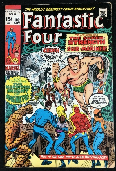 Fantastic Four (1961) #102 VG+ (4.5) Sub-Mariner