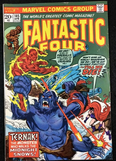 Fantastic Four (1961) #145 VG/FN (5.0) vs Ternak The Abominable Snowman