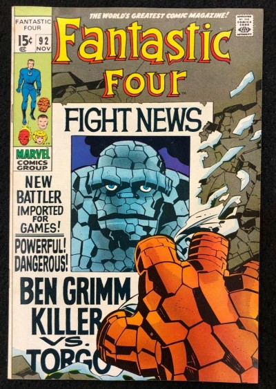 Fantastic Four (1961) #92 VF+ (8.5) Torgo Jack Kirby Cover Art