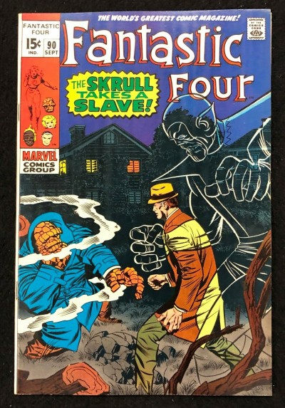 Fantastic Four (1961) #90 VF (8.0) Skrulls Jack Kirby Cover Art