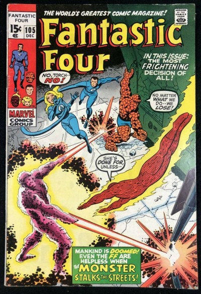 Fantastic Four (1961) #105 FN+ (6.5) 