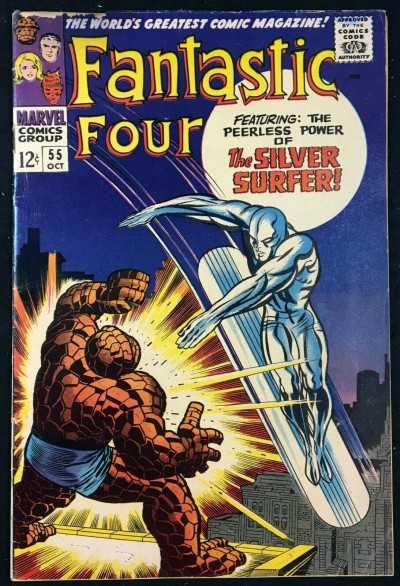 Fantastic Four (1961) #55 VG (4.0) classic Silver Surfer cover