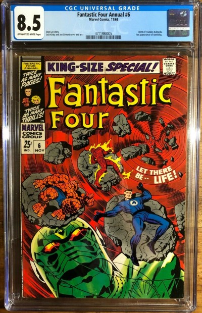 Fantastic Four Annual #6 CGC 8.5 1st app Annihilus & Franklin (3711988005)