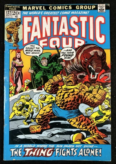 Fantastic Four (1961) #127 VG/FN (5.0) vs Mole Man