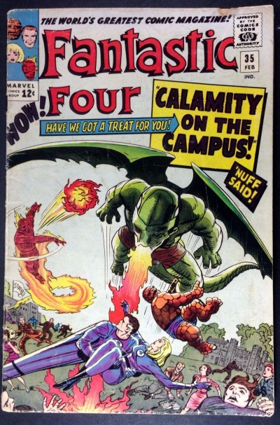 Fantastic Four (1961) #35 GD/VG (3.0) 1st app Dragon Man Stan Lee Jack Kirby