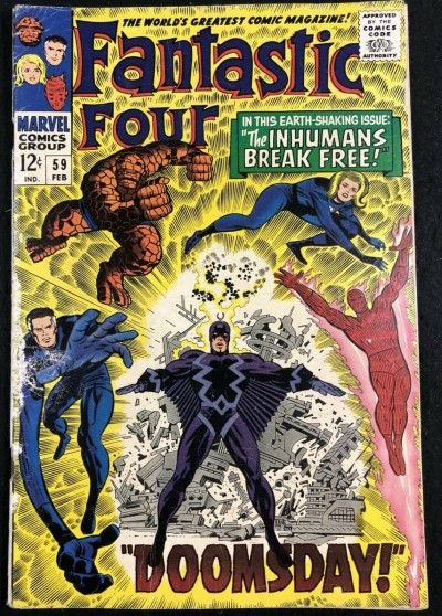 Fantastic Four (1961) #59 GD/VG (3.0) Dr. Doom steals Silver Surfer's powers