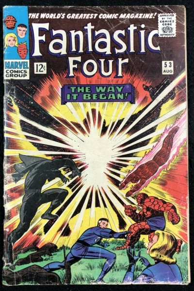 Fantastic Four (1961) #53 GD+ (2.5) 2nd app Black Panther 1st app Klaw Lee Kirby