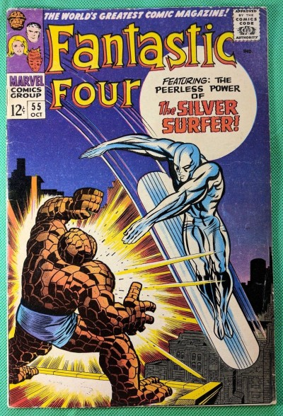Fantastic Four (1961) #55 VG/FN (5.0) 4th app Silver Surfer classic cover