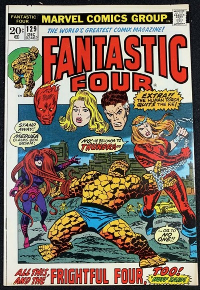 Fantastic Four (1961) #129 VF- (7.5) 1st App Thundra