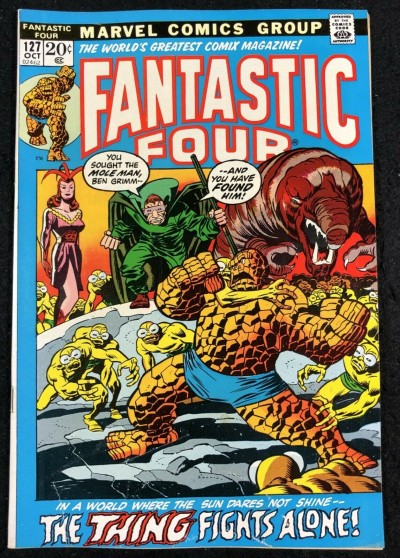 Fantastic Four (1961) #127 FN (6.0) vs Mole Man