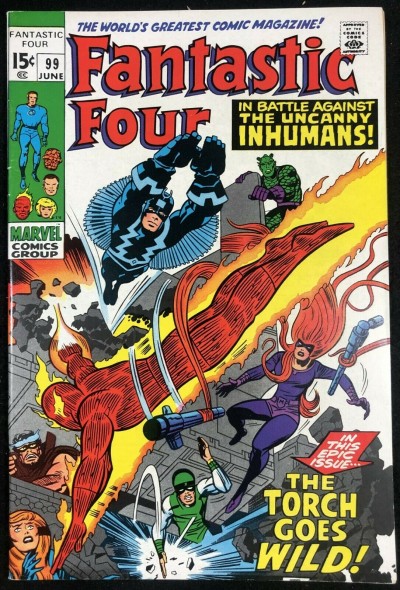 Fantastic Four (1961) #99 VF (8.0) Inhumans cover & Story