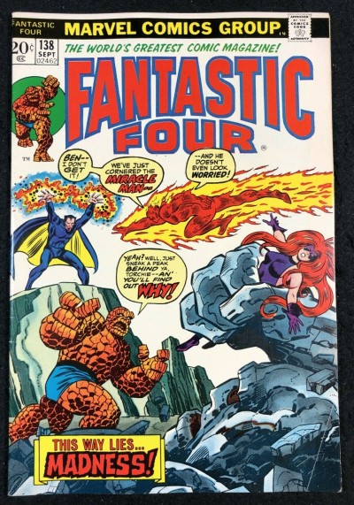 Fantastic Four (1961) #138 FN+ (6.5) Return of Miracle Man