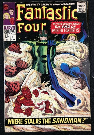 Fantastic Four (1961) #61 FN+ (6.5) Sandman Cover & Story Silver Surfer Cameo