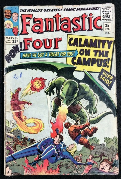 Fantastic Four (1961) #35 GD (2.0) 1st app Dragon Man Stan Lee Jack Kirby