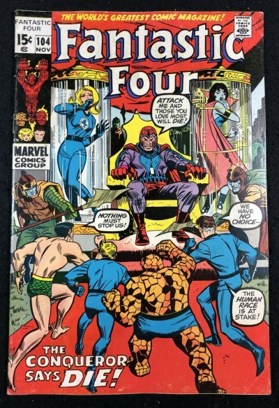 Fantastic Four (1961) #104 FN- (5.5) Sub-Mariner & Magneto Cover & Story