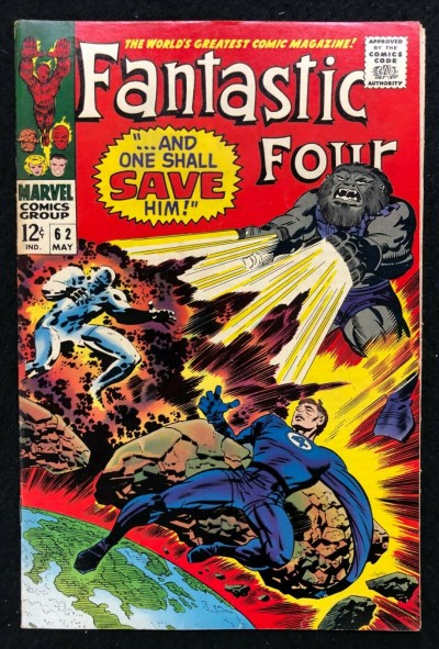 Fantastic Four (1961) #62 FN+ (6.5) 1st App. Blastaar Jack Kirby Cover & Art